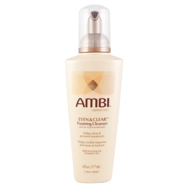 Ambi Even & Clear Foaming Cleanser 6 Ounce Pump (1...
