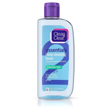 Clean & Clear Deep Cleaning Astringent Sensitive Skin 8 oz (Pack of 3)