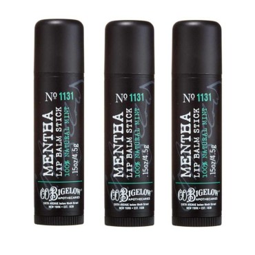 Lot of 3 Bath & Body Works C.O. Bigelow 1131 Mentha Lip Balm Stick 0.15 oz / 4.5 g