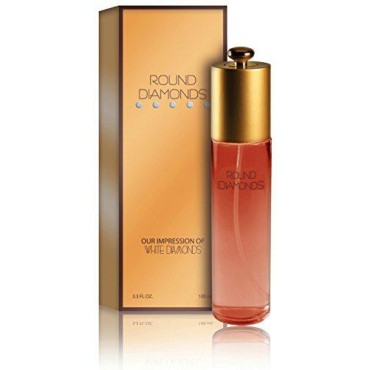 Round Diamonds Perfume - Our Impression of White Diamonds: Size 3.3 Ounce