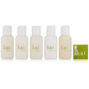 kai Bath And Shower Travel Set, TSA approved, vegan, cruelty free, made in the usa