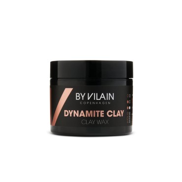 By Vilain Dynamite Clay - Professional Hair Styling Wax Super Strong Hold, Matte Finish For All Hair Types Molding Sculpting Pomade Easy to Style for Fullness & Texture Smoothing & Slick Paste 65ml