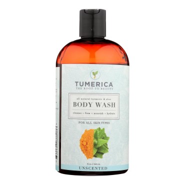 Tumerica Body Wash Unscented for All Skin Types, 15 Oz