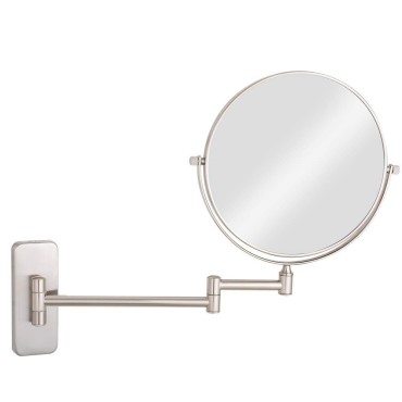 GURUN 8-Inch Double-Sided Wall Mount Makeup Mirrors with 10X Magnification Bathroom Mirror for Hotel Nickel Finished M1406N(8in,10X)