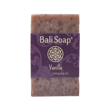 Bali Soap - Vanilla Natural Soap - Bar Soap for Men & Women - Bath, Body and Face Soap - Vegan, Handmade, Exfoliating Soap - 3 Pack, 3.5 Oz each