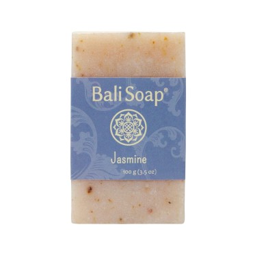 Bali Soap - Jasmine Natural Soap - Bar Soap for Men & Women - Bath, Body and Face Soap - Vegan, Handmade, Exfoliating Soap - 6 Pack, 3.5 Oz each