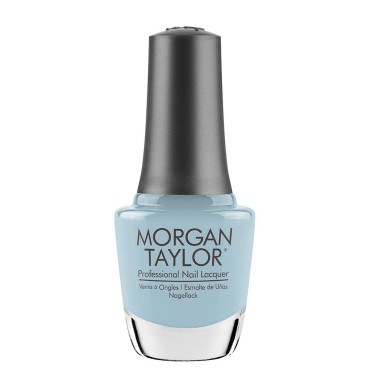 Morgan Taylor Nail Lacquer (Water Baby) Blue Nail Polish, Finger Nail Polish, Long Lasting Nail Polish, Blue Nail Lacquer, Finger Nail Polishes.5 ounce