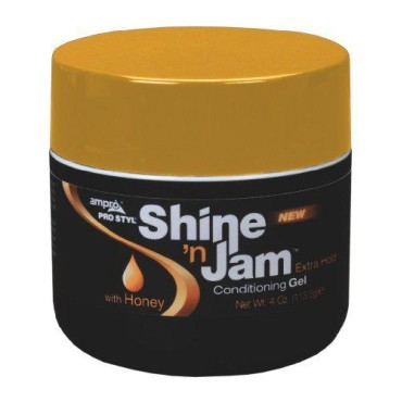 Ampro Shine 'n Jam Conditioning Gel, Extra Hold 4 oz (Pack of 2)
