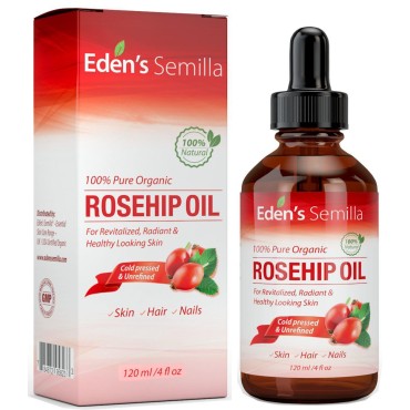 100% Pure Rosehip Oil - 4 OZ - Certified ORGANIC -...