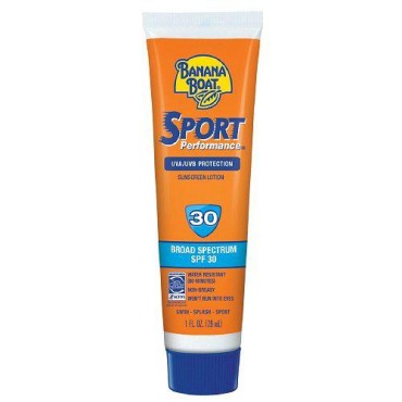 Banana Boat Sport Performance Sunscreen Lotion 30 Spf 1 oz (Pack Of 6)