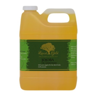 32 Fl.oz Premium Golden Jojoba Oil 100% Pure Organic Cold Pressed Unrefined Skin Nail Health Care Moisturizer