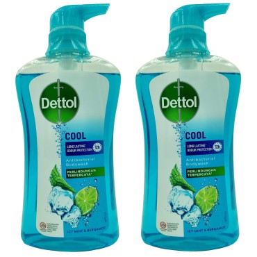 Dettol Anti Bacterial pH-Balanced Body Wash, Cool, 21.1 Oz/625 Ml (Pack of 2)