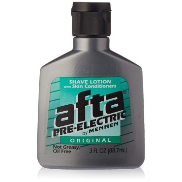 Afta Pre-Electric Shave Lotion With Skin Conditioners Original 3 oz (Pack of 3)