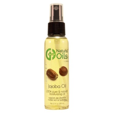 2 Fl Oz Jojoba 100% Pure Cold Pressed Unrefined w/Black Spray Cap - Revitalizes Hair and Gives Skin a Radiant and Youthful Look, Great for Lips, Cuticles, Stretch Marks, Beard, Leaving You Vibrant.