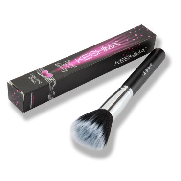 Duo Fiber Stippling Brush By Keshima - Premium Stipple Brush, Best Liquid Foundation Brush, Blending Brush, Face Brush