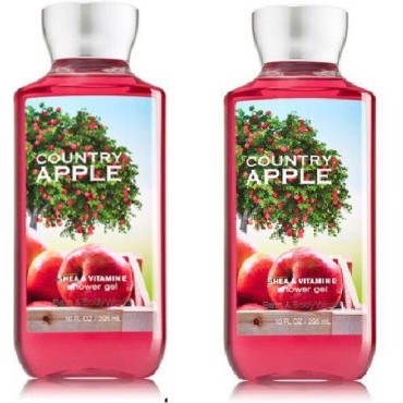 Bath and Body Works (2) Country Apple Shower Gels-10 oz. Bottles