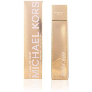 Michael Kors Eau de Parfum Spray for Women, 24k Brilliant Gold, 3.4 Ounce