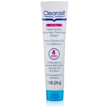 Clearasil Rapid Rescue Treatment Cream, 1 oz. (Packaging may vary)