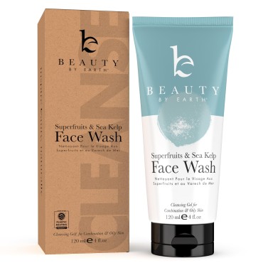 Beauty by Earth Face Wash - Face Cleanser For Women & Mens Face Wash, Facial Cleanser with Clean Ingredients, Great for Acne or Combination and Oily Skin
