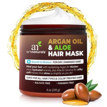 Artnaturals Argan Hair Mask Conditioner - (8 Oz/22...
