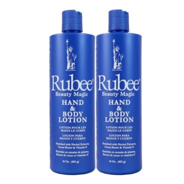 Rubee Hand & Body Lotion 16 Ounce (473ml) (2 Pack)