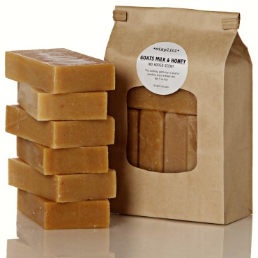 Simplici Goats Milk & Honey bar soap Value Bag (6 Bars)