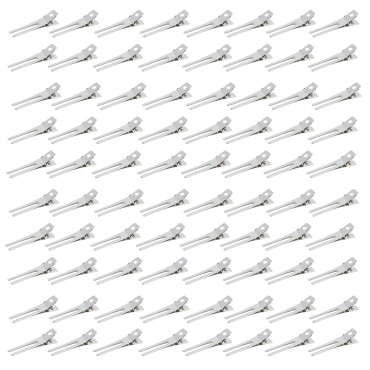 Adorox 80 Piece 1.8 Inches Double Prong Hair Clips