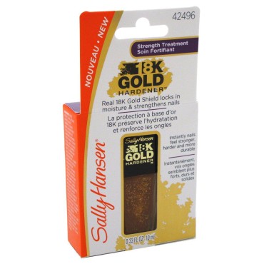 Sally Hansen 18K Gold Hardener 0.33 Ounce (10ml) (3 Pack)