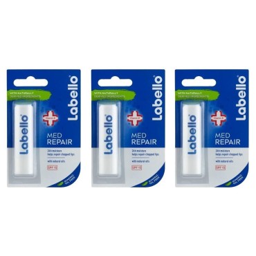 Labello MED Repair (Formaly Known As MED Protection) Lip Balm 3 Pack by Labello