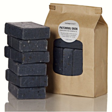 SIMPLICI Patchouli Charcoal Soap Value Bag (6 Bars)