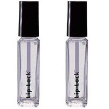 Lip Lock Clear Lipstick Sealer with Brush Applicator .25 oz. by Beauty Glamour - 2 Pack
