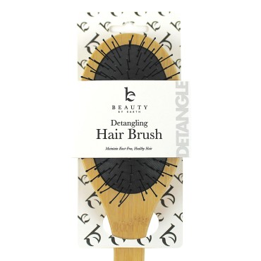 Detangler Brush Hair Brush - Hair Brushes for Women, Mens Hair Brush, Kids Hair Brush, Use With Hair Products, Wet or Dry Detangling Brush, Hair Detangler Bristle Brush, Bamboo Hair Brush, Brush Hair