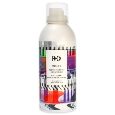 R+Co Analog Cleansing Foam Conditioner | Weightless Softening + Conditioning + Frizz Protection | 5.75 Oz