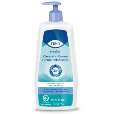 TENA ProSkin Cream Rinse-Free Body Wash Pump Bottle Mild Scent 16.9 oz. 64430 1 Ct