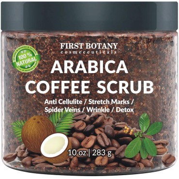 100% Natural Arabica Coffee Scrub with Organic Cof...