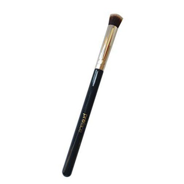 Mini Precision Flat Top Kabuki Brush - Mypreface Synthetic Small Flat Top Kabuki Makeup Brush Best for Acne and Undereye Blending for Maximum Coverage (Black)