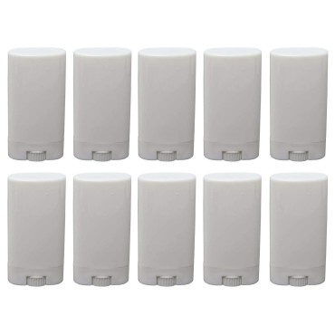 10pcs Empty Oval White Containers Small Sample Tub...