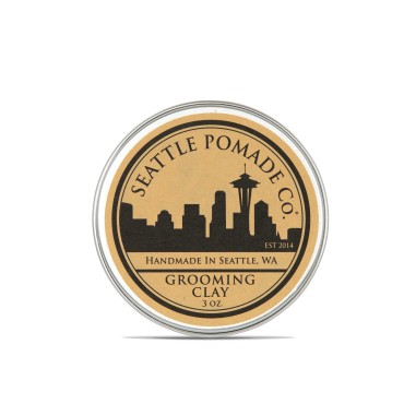 Seattle Pomade Co. Grooming Clay for Hair - USDA Certified, Made With Organic Essential Oil and Extracts