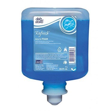 Deb Azure Foam Soap, 1-Liter Refill, Box of 3