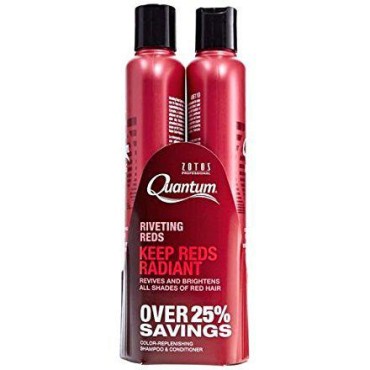 Zotos Quantum Riveting Reds Shampoo & Conditioner Set 10. 2 oz - Restores Red Colored Hair!