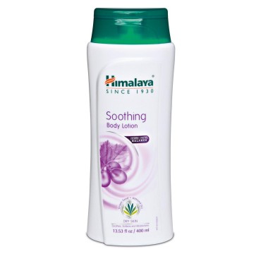 Himalaya Herbal Healthcare Soothing Body Lotion for Dry Skin, with Grape Seed and Almond Oil, Soothes and Moisturizes 13.53 oz (400 ml)
