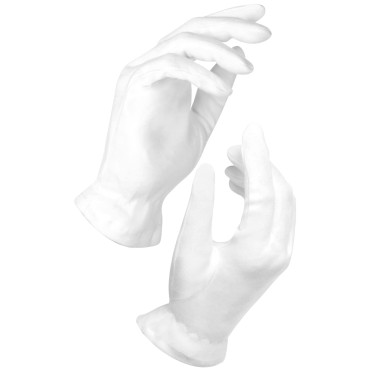 White Gloves Medium (10 Pair) - Cotton Gloves for ...