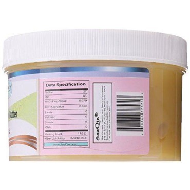 SAAQIN Lanolin (Anhydrous) - Ultra Refined Butter - Use for Lotion, Cream, Lip Balm, Oil, Stick, or Body Butter 1/2 Lb