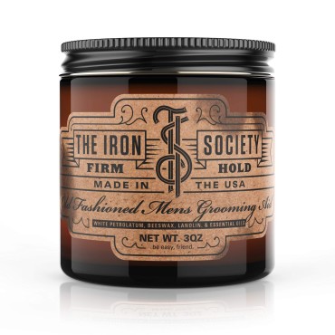 The Iron Society Old Fashioned Men's Grooming Aid FIRM HOLD