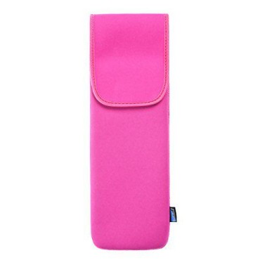 BCP Hot Pink Color Water-Resistant Neoprene Curling Iron Holder Flat Iron Curling Wand Travel Cover Case Bag Pouch(Large Size)