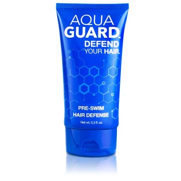 AquaGuard Pre-Swim Hair Defense | Prevents Chlorine Damage + Softens Hair While Swimming | Made in California | Color Safe, Leaves Hair Smelling Great | 5.3 oz (1 Pack)