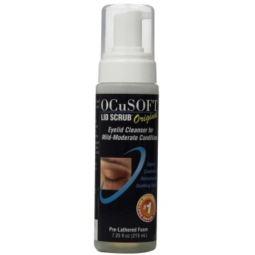 Ocusoft Lid Scrub Foaming Eyelid Cleanser, 7.25 fl oz (Pack of 3)