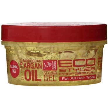 ECOCO EcoStyler Gel, Moroccan Argan Oil 8 oz (Pack of 2)