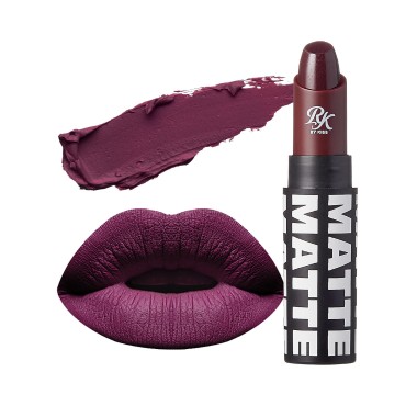 Ruby Kisses Lipstick, Matte Finish, Long-Lasting, Highly Pigmented, Smooth Apply, Full Coverage Lip Makeup for Women Men (Heart Throb)