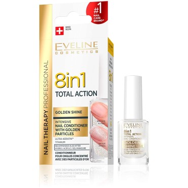 Eveline Nail Conditioner 8in1 12 ml (Blue White) Gold by Eveline